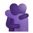 Purple Hug Sticker