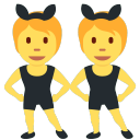 People with Bunny Ears Sticker