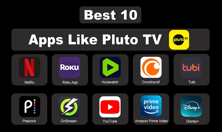 Best 10 Apps Like Pluto TV