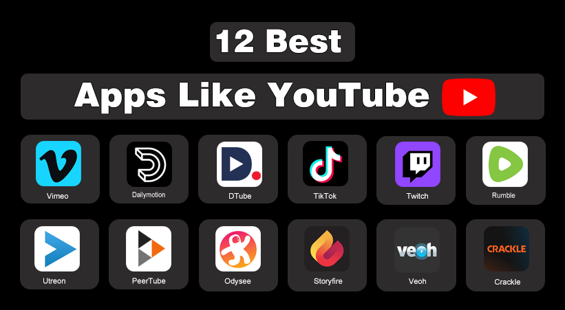 12 Best Apps Like YouTube