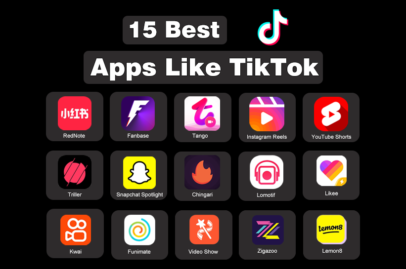 Top 15 Apps Like TikTok / TikTok Alternatives