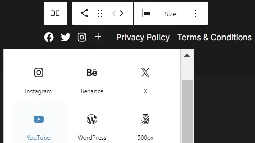 Add the social buttons