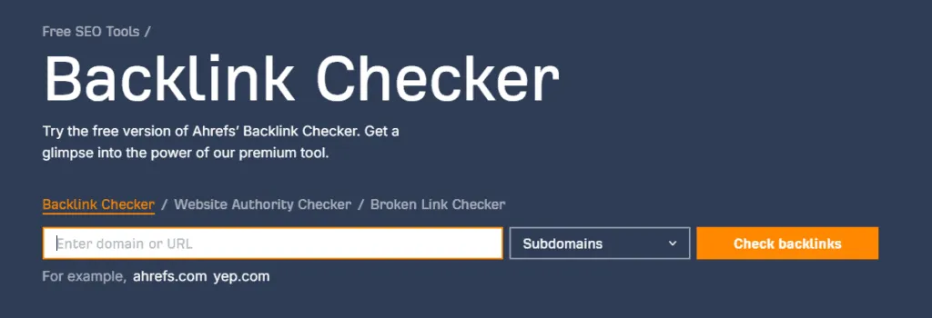 Backlink Analysis