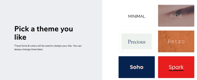 Choose a Theme and Template