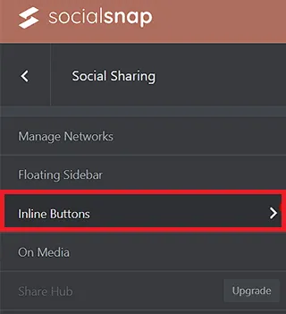 Click on the Inline Buttons