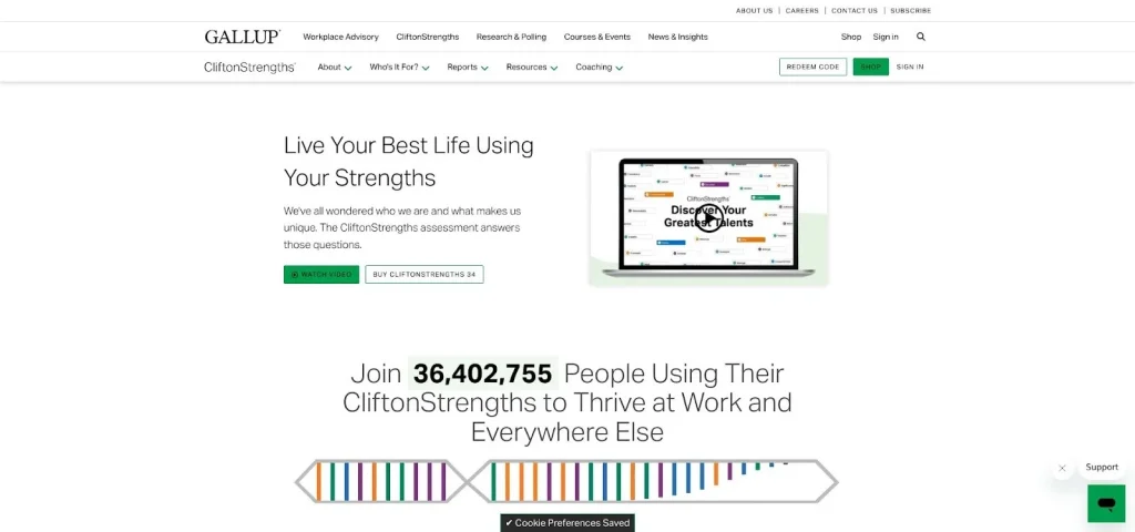 CliftonStrengths Team Grid and Strengths Report