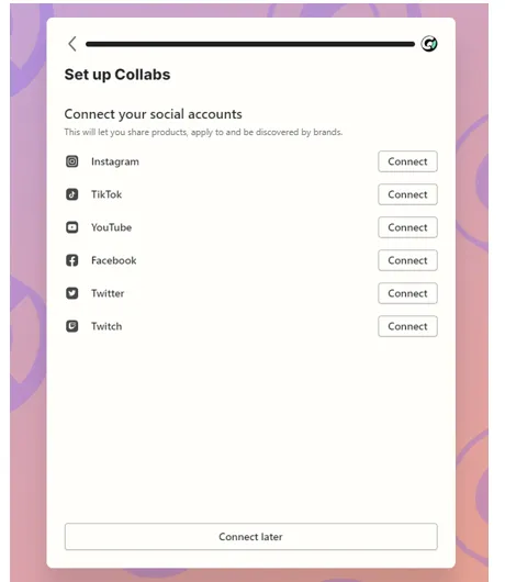 connect your social media profiles