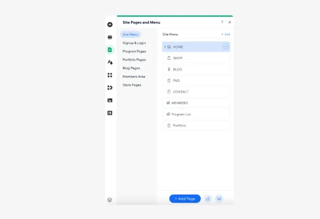 Customize the Navigation Menu