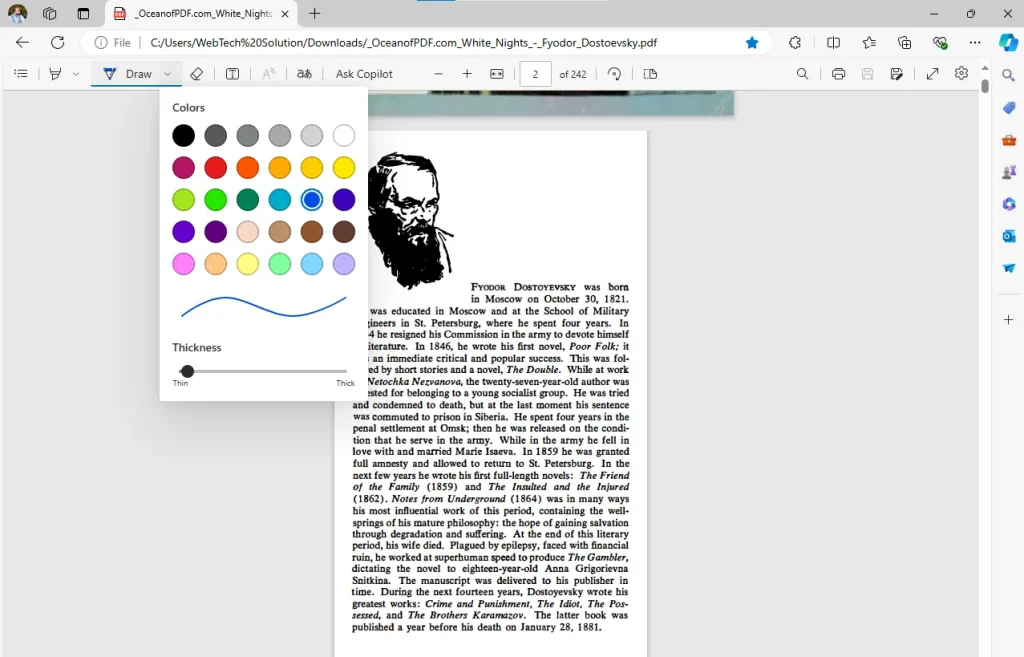 Draw on PDF