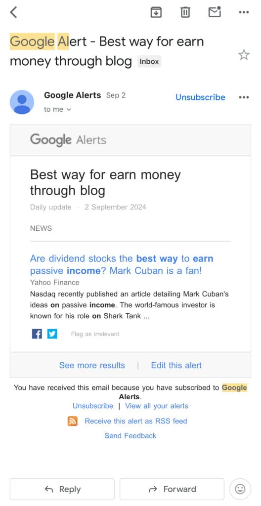 Google Alerts