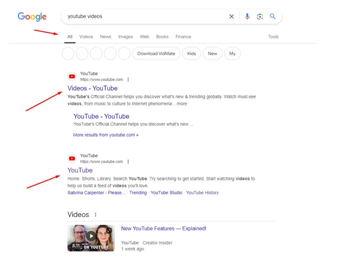 Google Search Relevant Results