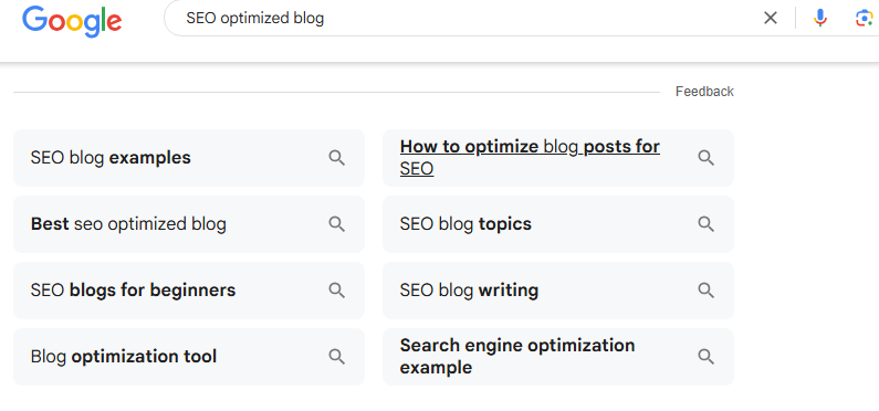 Google’s Footer Keyword Suggestions 