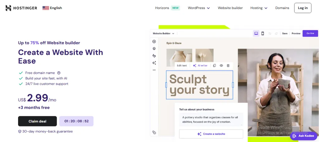 Hostinger WebSite Builder