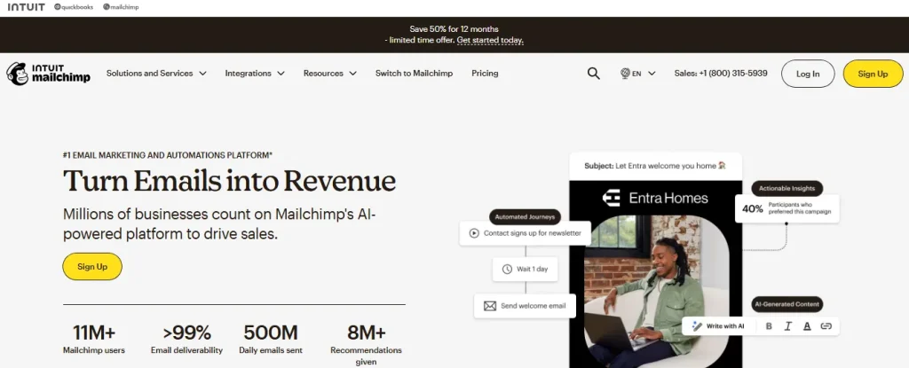 MailChimp - one of the best marketing tools for businesses