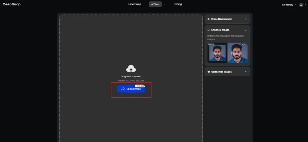 Now, upload the file. 