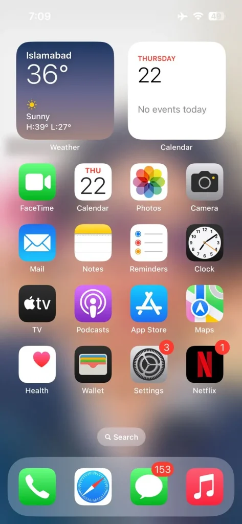 Open Settings