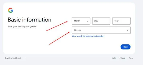 Provide your birthday
