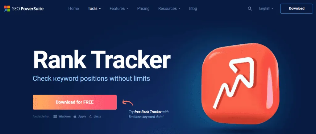 SEO PowerSuite’s Rank Tracker - Best Rank Tracking Software