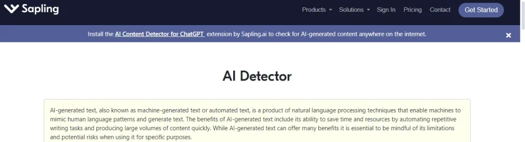 Sapling screenshot