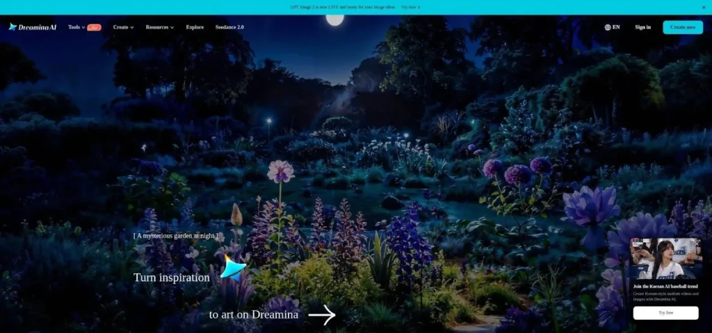 Seedance 2.0 on Dreamina Multi-Shot AI Video Dashboard Screenshot