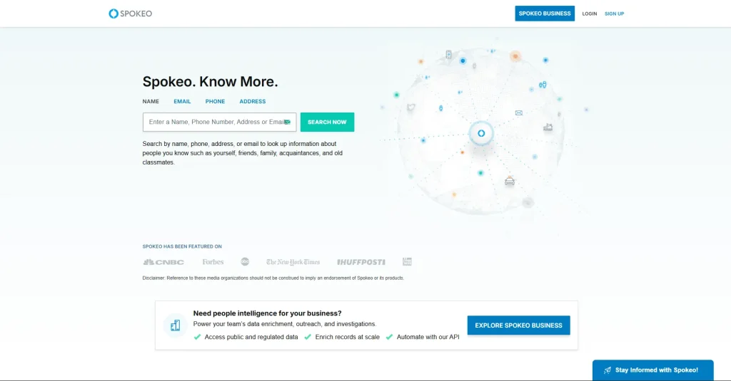 Spokeo Homepage