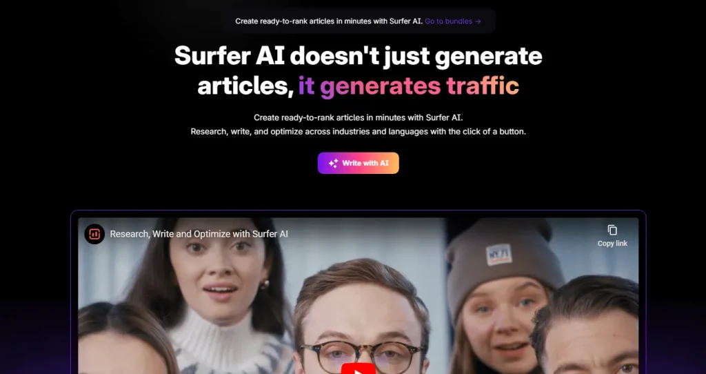 Surfer SEO AI Tool