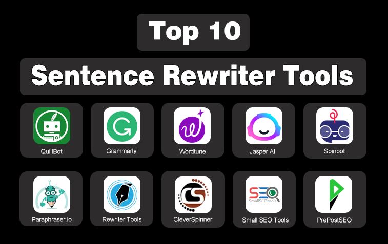 Top 10 Sentence Rewriter Tools