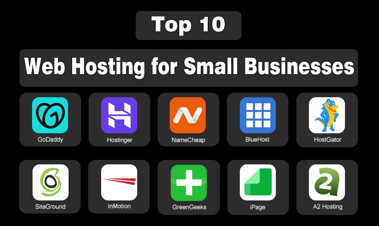Logos of the Best Web Hosting for Small Businesses!