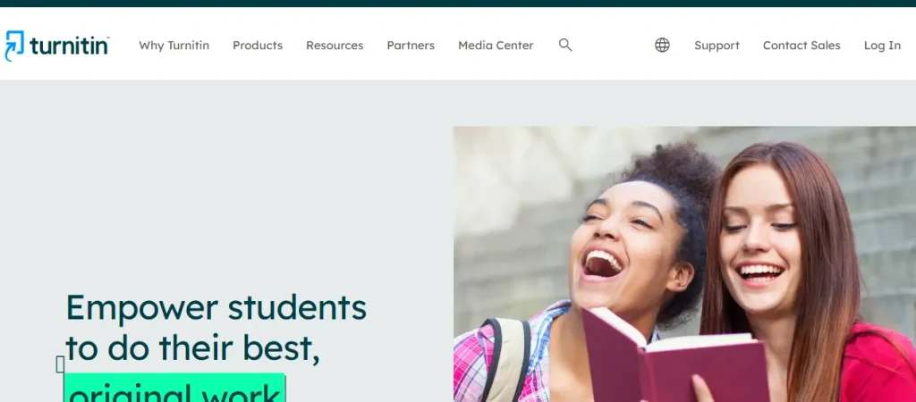 Turnitin Website Screenshot