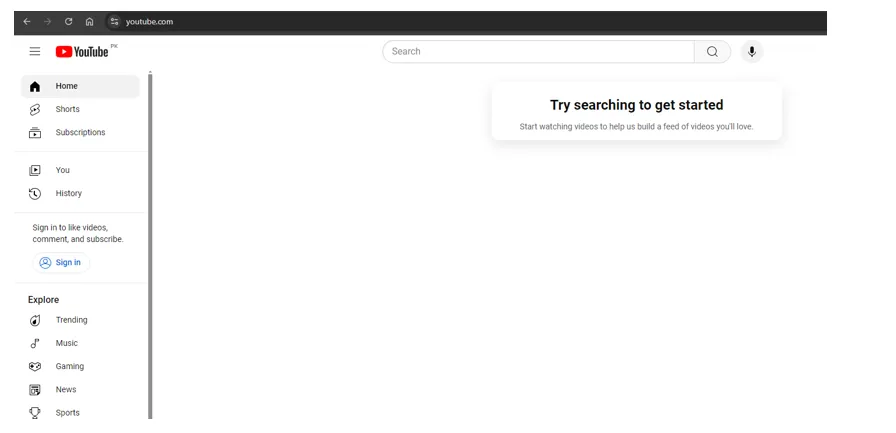 Type a URL Results