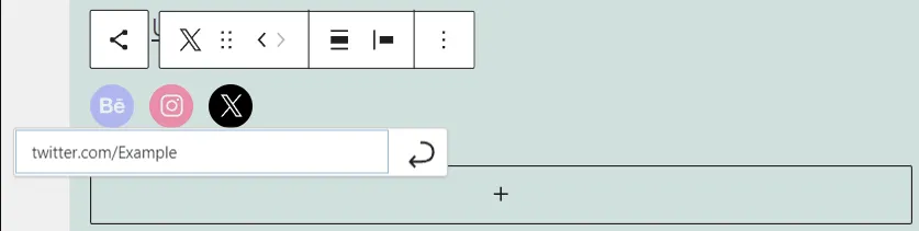 URL of your social media profile
