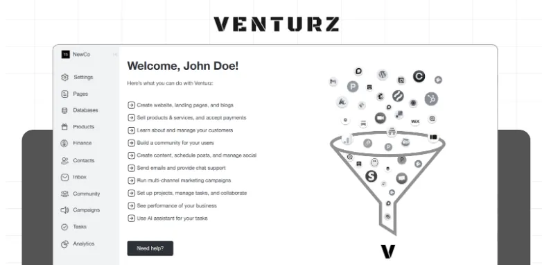 Venturz – Build Faster, Manage Smarter