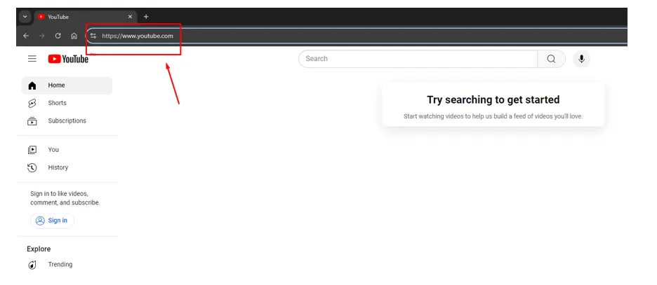 What is Type a URL