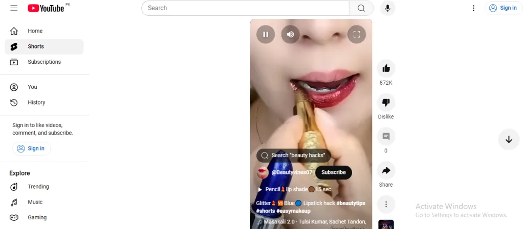 YouTube Shorts
