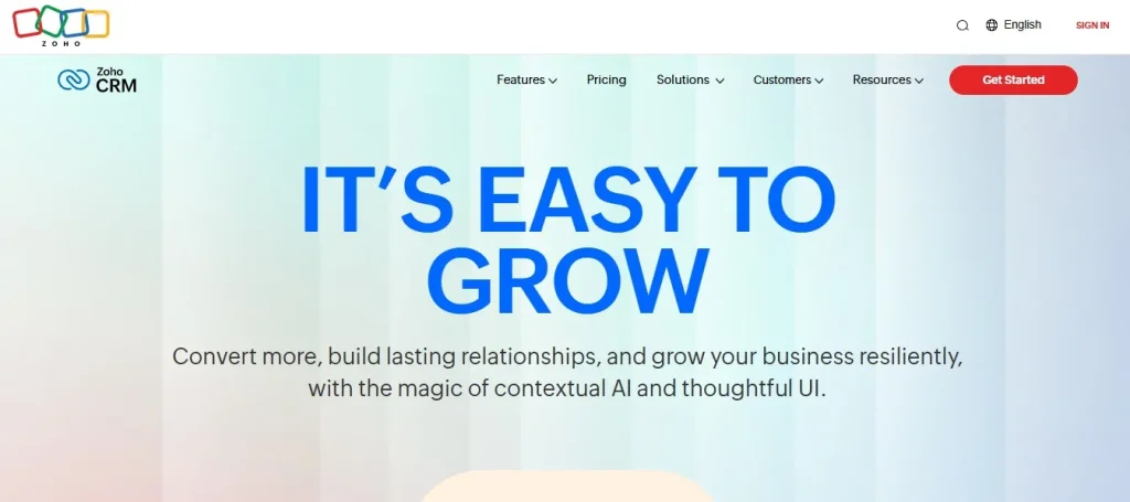 Zoho CRM - Customizable and Cost Effective