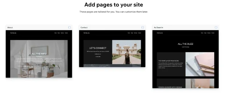 Add and Edit Pages