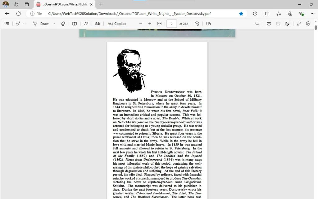 Choose the PDF