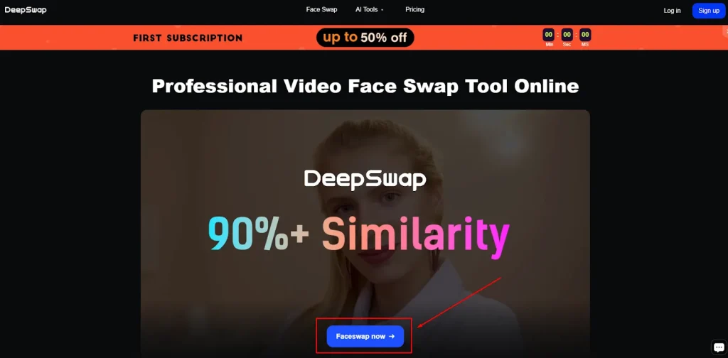click on the “Faceswap now