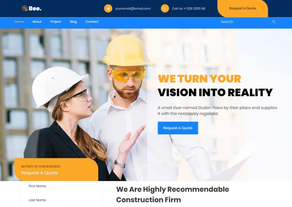 Construction website
