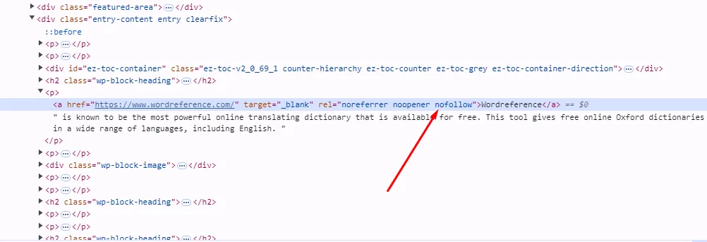 highlighted code contains