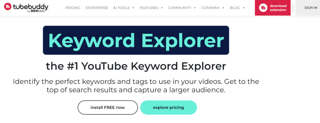 TubeBuddy YouTube SEO