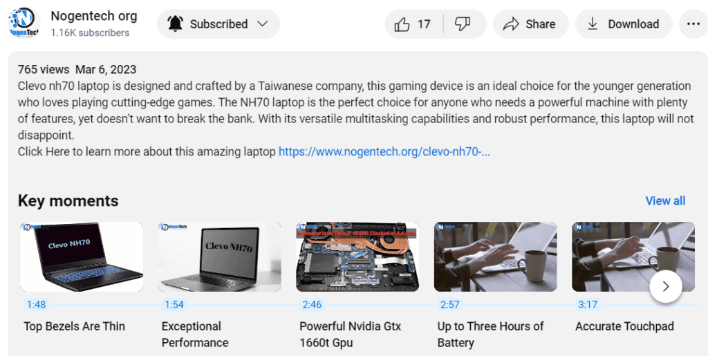 Video description