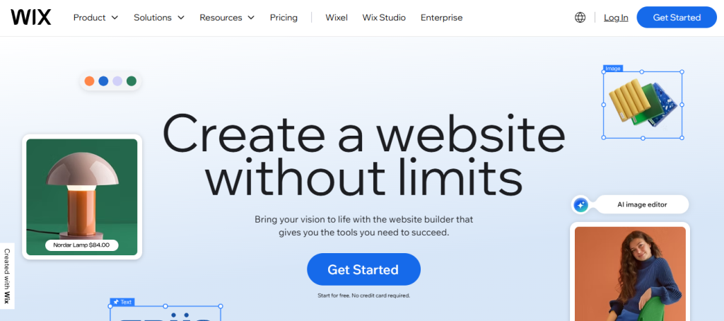 Wix – Best for Design Flexibility Best Squarespace Alternatives