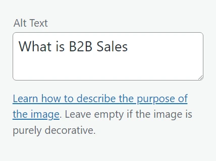 main keyword in alt text