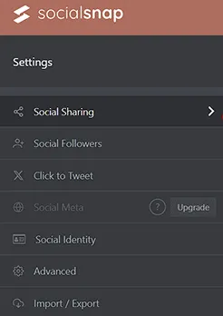 New settings