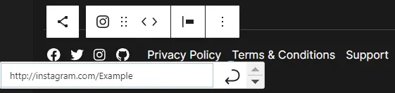Personalize the text and URL