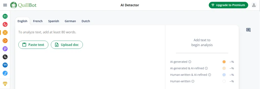 Quillbot website screenshot