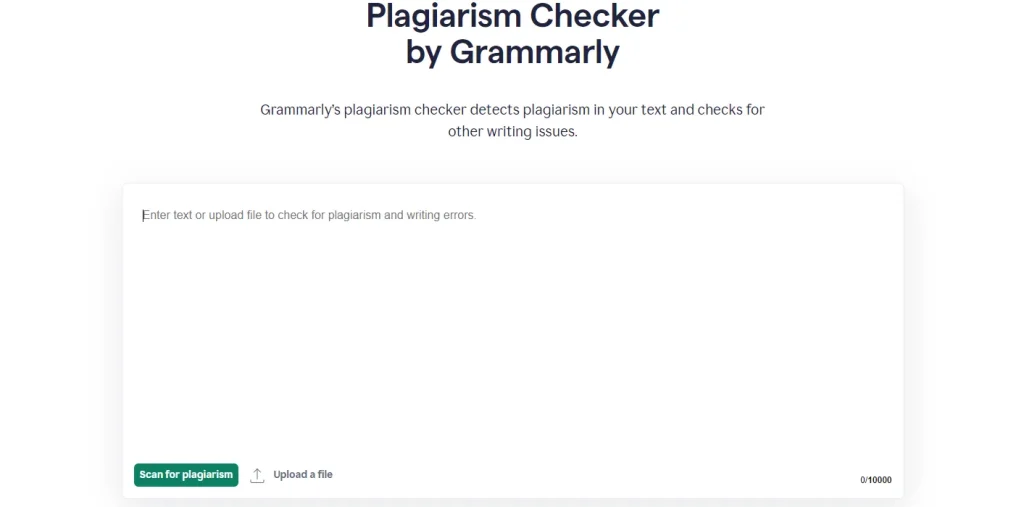 Plagiarism Checker by Grammarly
