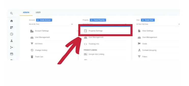 Select Property Settings