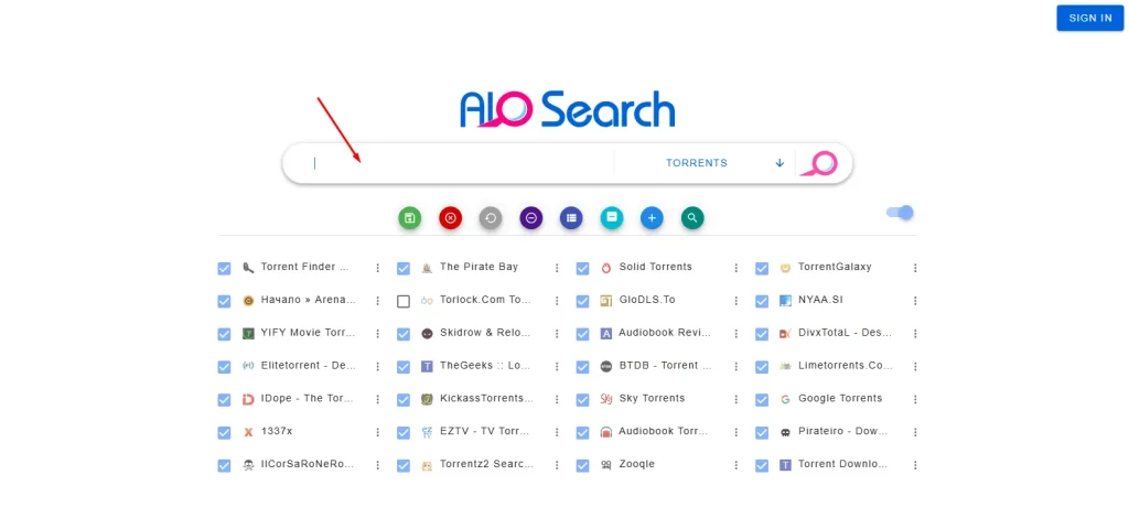 Type your keyword in AIO search